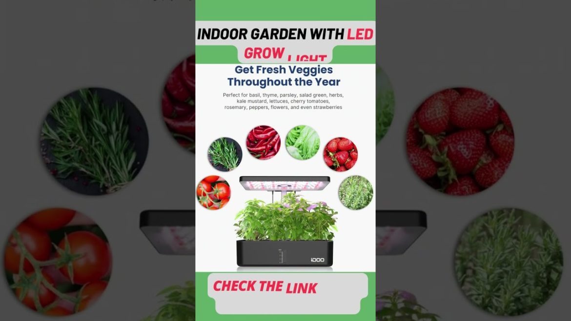 Indoor Garden with LED Grow Light #shorts