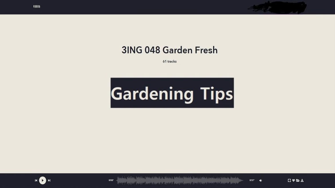 Gardening Tips - 3ING 048 Garden Fresh