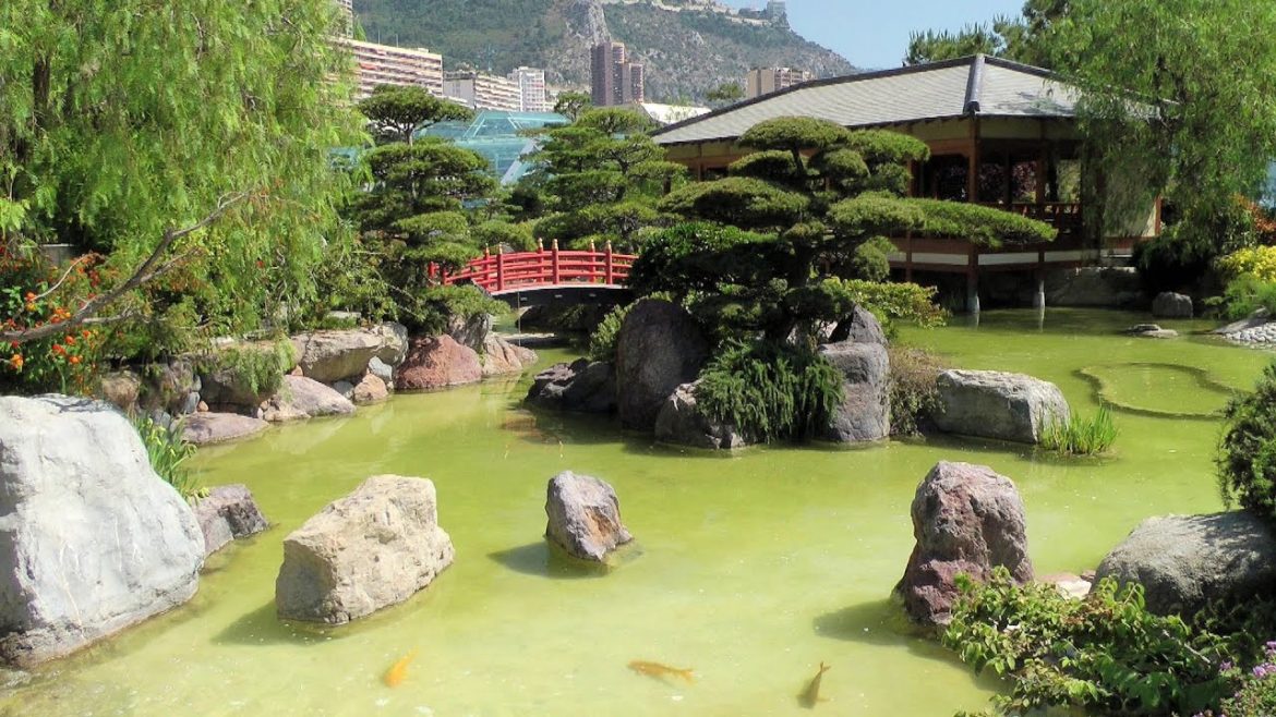 Monaco, Japanese Garden (Jardin Japonais) [HD] (videoturysta.eu)