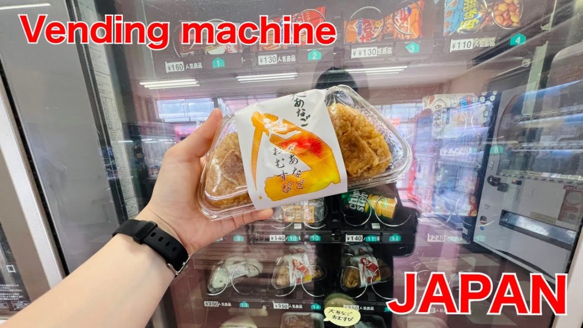 Japanese Vending Machine | Food vending machine in rural Japan |solo travel  | garden eel rice ball