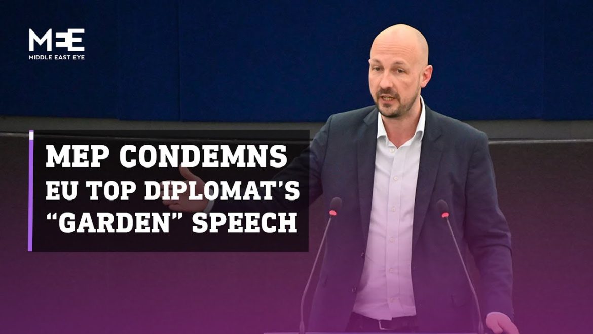 MEP Marc Botenga condemns EU foreign policy chief Josep Borrell’s “garden” speech MEP Marc Botenga condemns EU foreign policy chief Josep Borrell’s “garden” speech