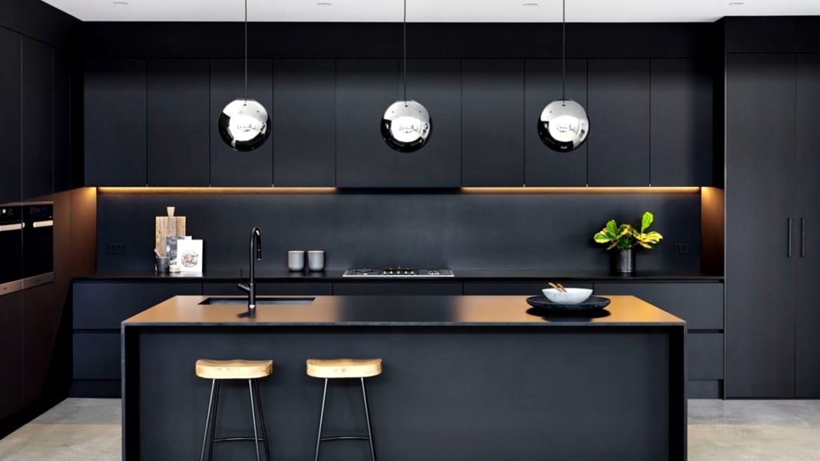 67 Stunning Black Kitchens, Interior Design Ideas