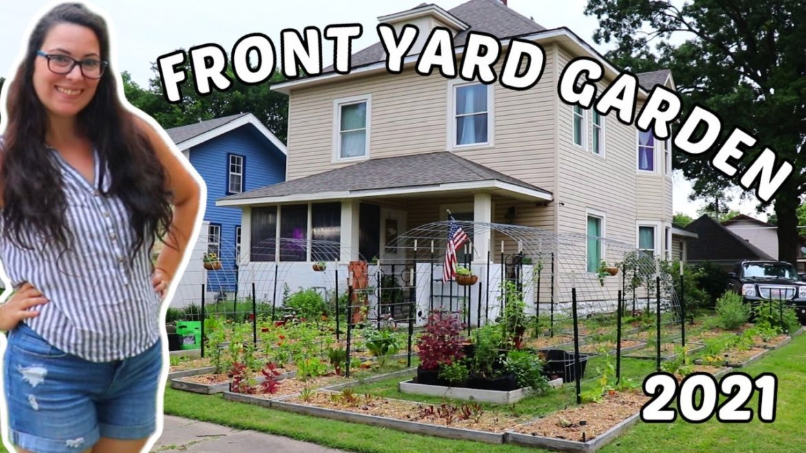First Front Yard Urban Garden Tour of 2021 | Homestead Dreaming