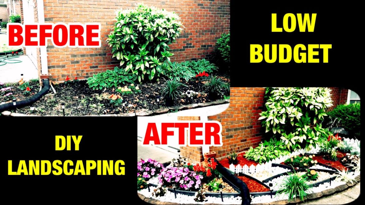 ON A BUDGET & EASY DIY FRONT YARD MAKEOVER  | LANDSCAPING IDEAS | DIY FOR BEGINNERS