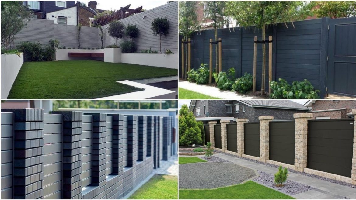 Amazing Garden Fencing Design Ideas | Front Yard Garden Landscape Boundary Wall | Exterior Wall