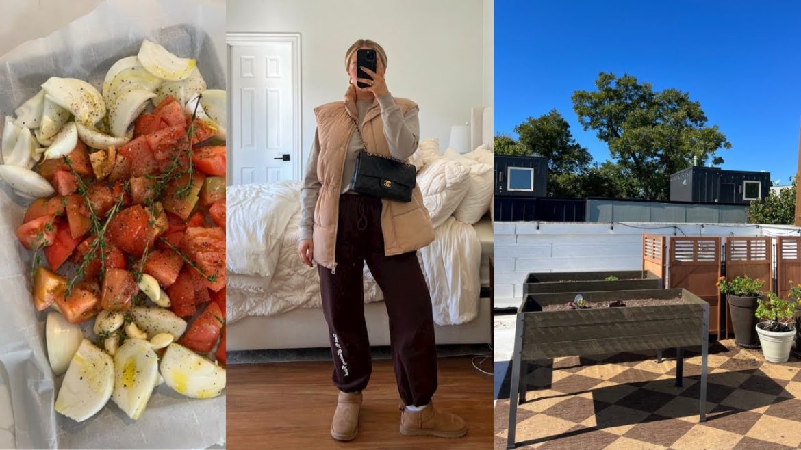 VLOG: garden begins, homemade tomato basil soup & home updates! in my Martha Stewart era