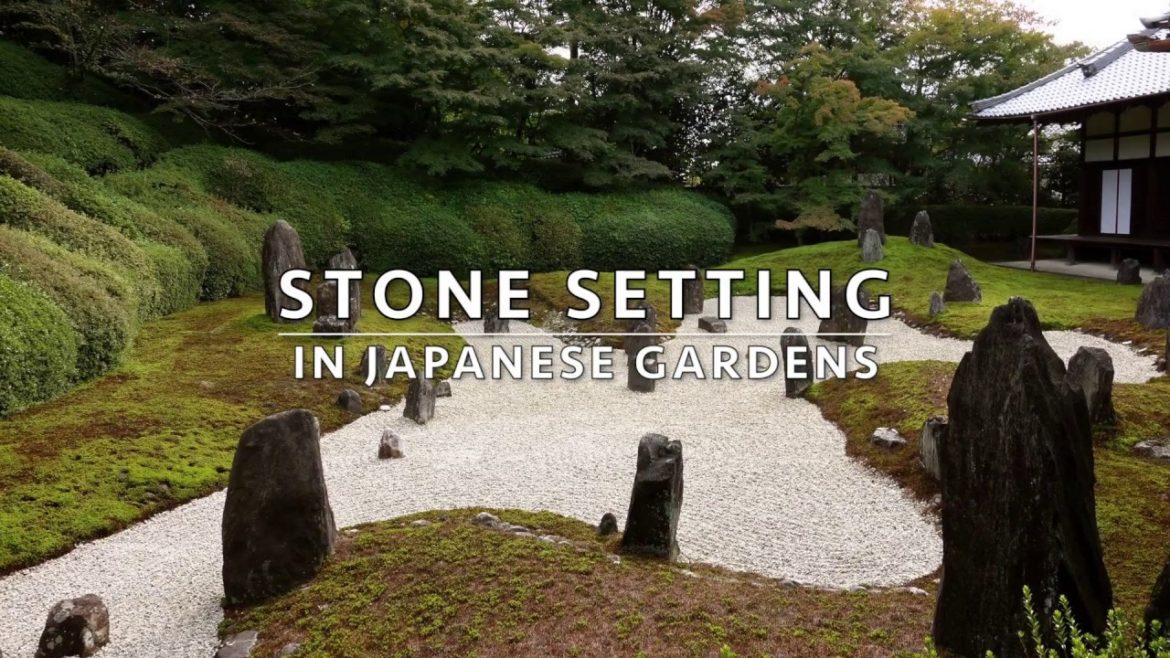 Stone Settings in the Japanese garden HD