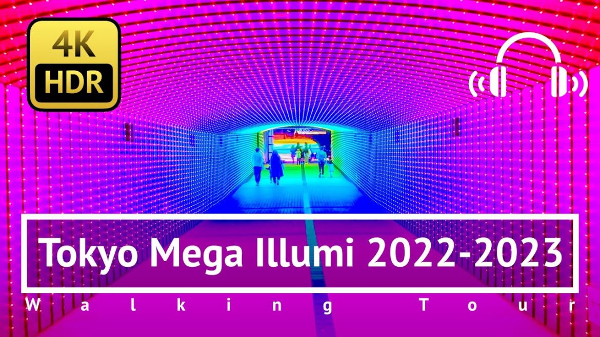 Tokyo Mega Illumi 2022-2023 Walking Tour - Tokyo Japan [4K/HDR/Binaural]