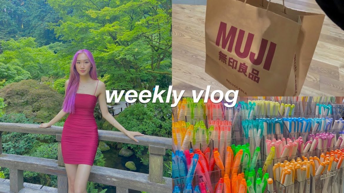 weekly vlog | muji, traveling to Portland, Japanese garden weekly vlog | muji, traveling to Portland, Japanese garden