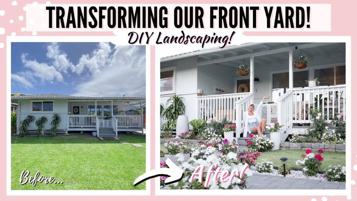 DIY Landscaping Our Front Yard in Hawaii | HUGE TRANSFORMATION!