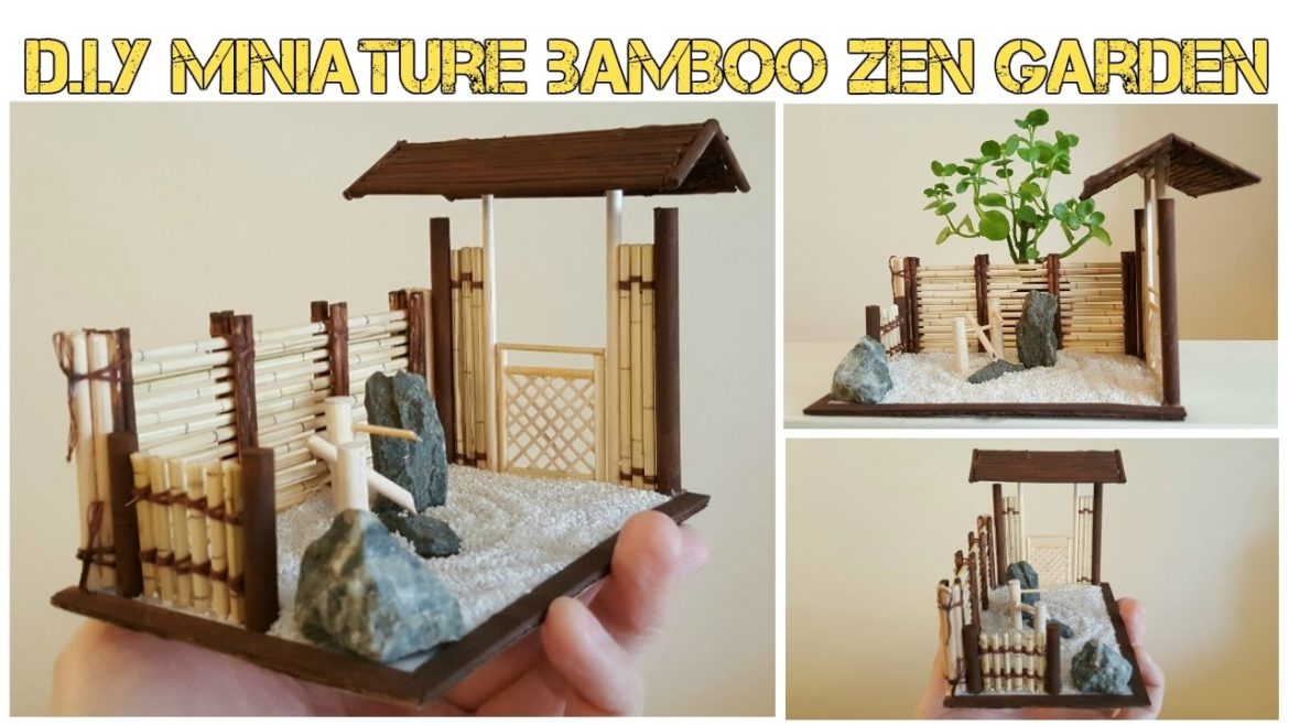 DIY Mini Asian Bamboo Zen Garden