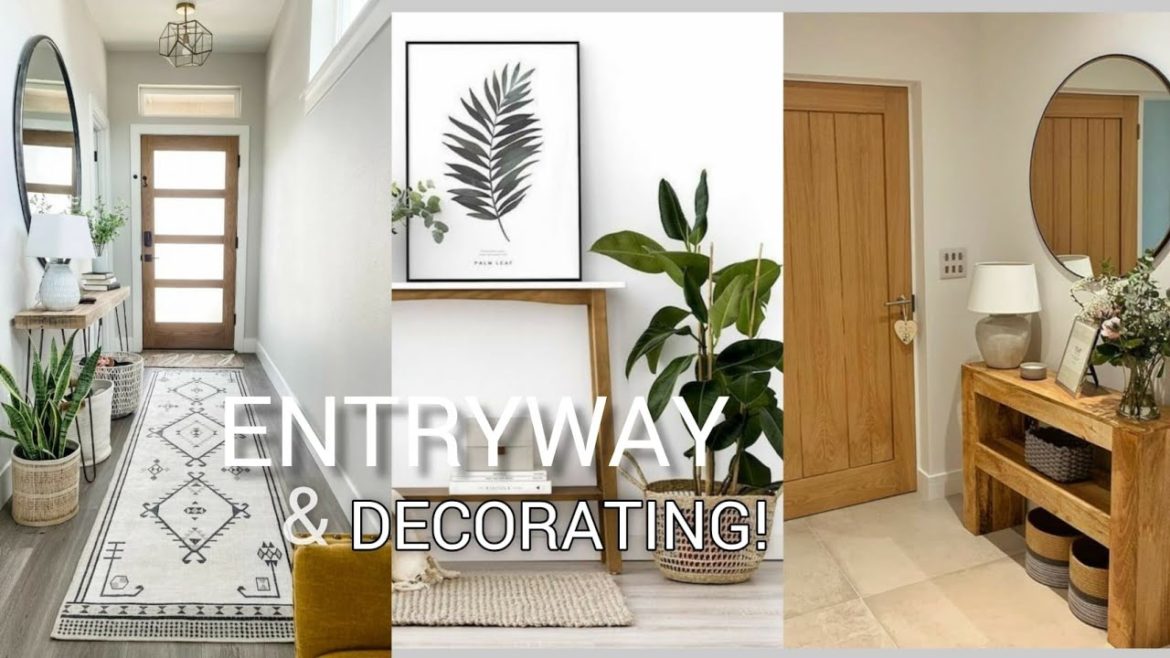 Entryway Decorating Ideas For Home | Interior design Living Room Hall Wall Décorations