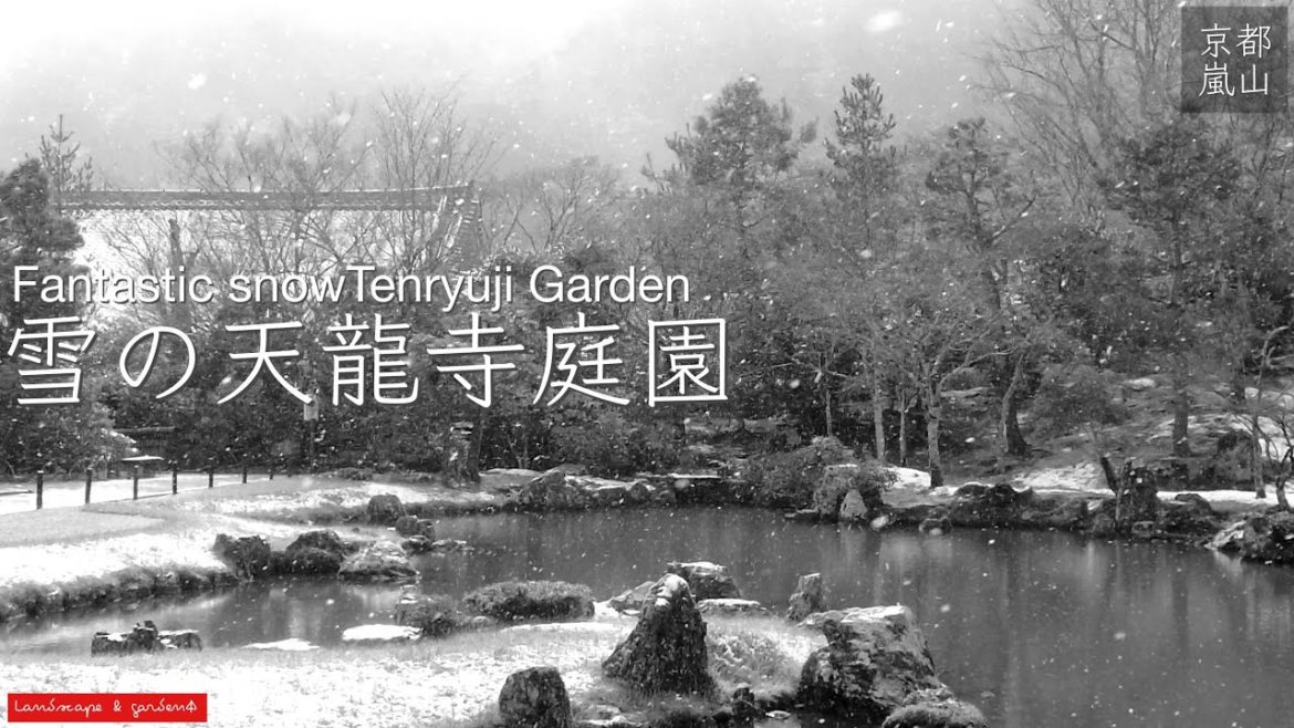 【Trip Japanese garden and landscape】Fantastic snow Tenryuji Temple in Arashiyama, Kyoto/雪の京都,嵐山天龍寺庭園 【Trip Japanese garden and landscape】Fantastic snow Tenryuji Temple in Arashiyama, Kyoto/雪の京都,嵐山天龍寺庭園