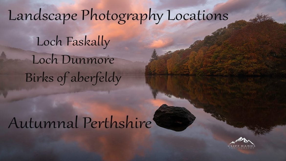 Landscape photography locations. Perthshire, Scotland in Autumn