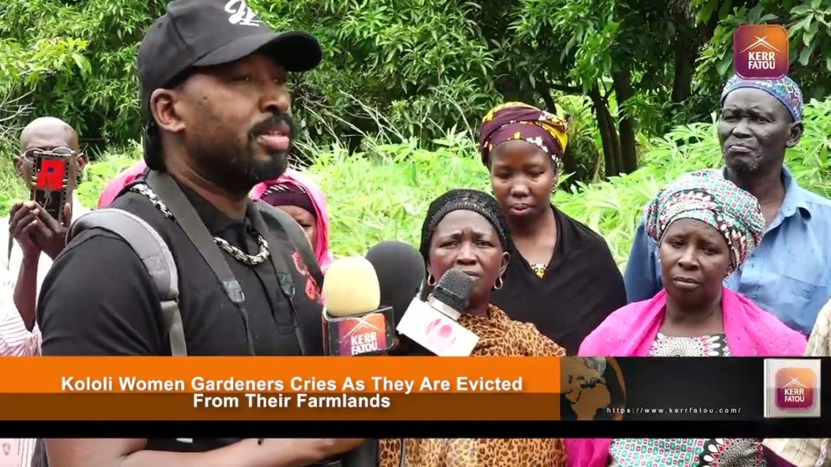 Women Gardeners and residents of Kololi speak to the media about their frustration