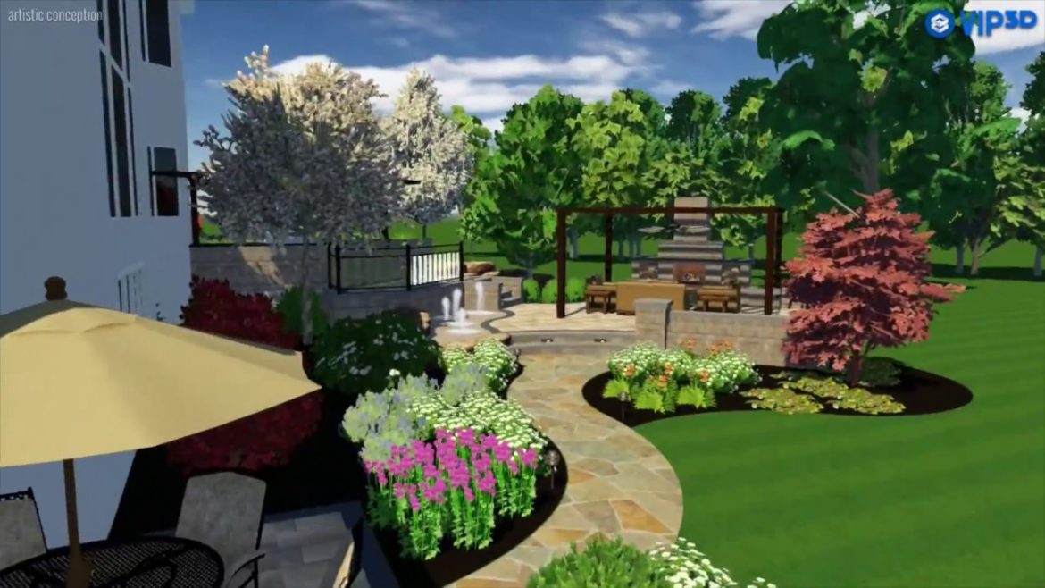 Chicago Backyard Landscape Design - VizX Design Studios - (331) 213-9866