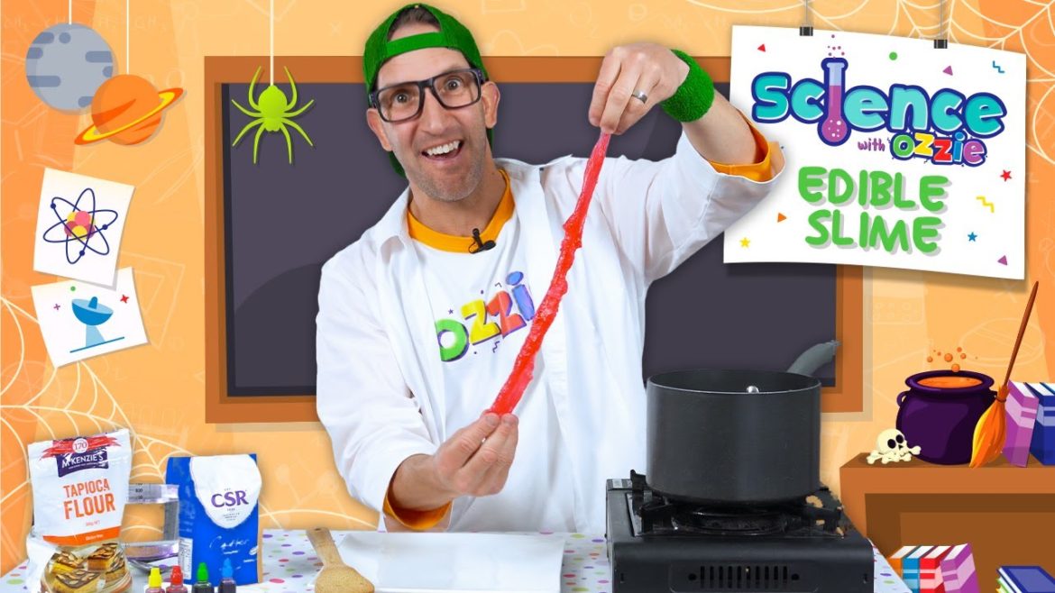 Edible Slime Halloween Experiment With Ozzie | Easy Science Experiment For Kids | Educational Video Edible Slime Halloween Experiment With Ozzie | Easy Science Experiment For Kids | Educational Video