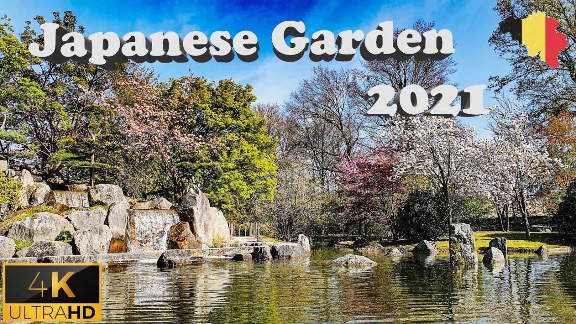🇧🇪 Japanese Garden,  Hasselt - Belgium Walking Tour Spring 2021- 4K ( Ultra HD 60fps)