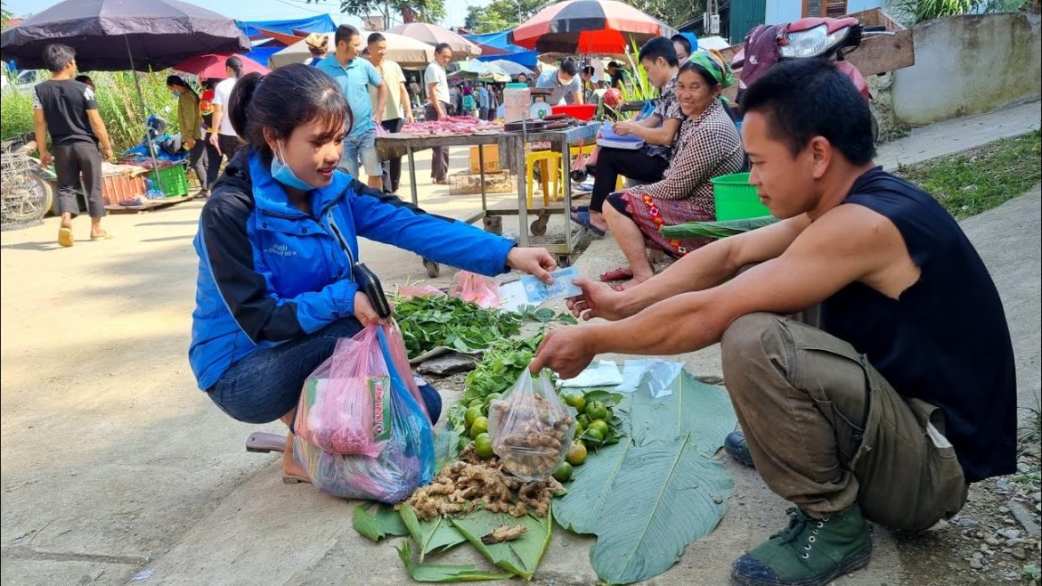 Harvest Vegetable Garden, Ginger and Tangerine Goes to the Market to sell | Survival Adventures