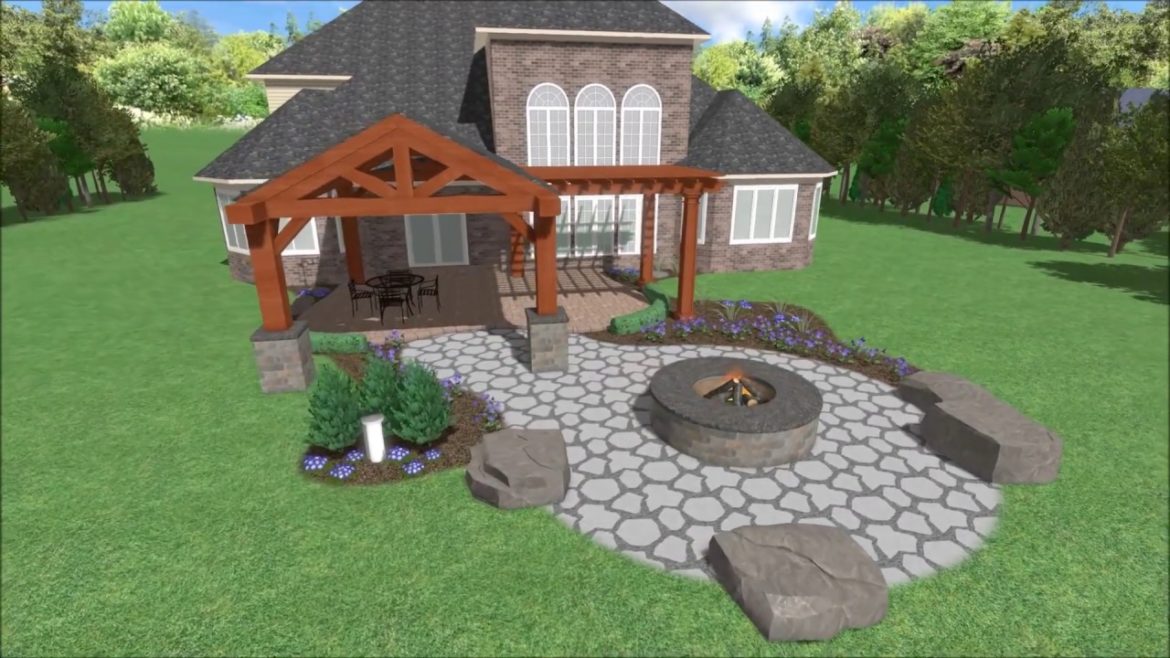 Backyard Landscaping - Patio - Pavilion - Pergola - Fire Pit