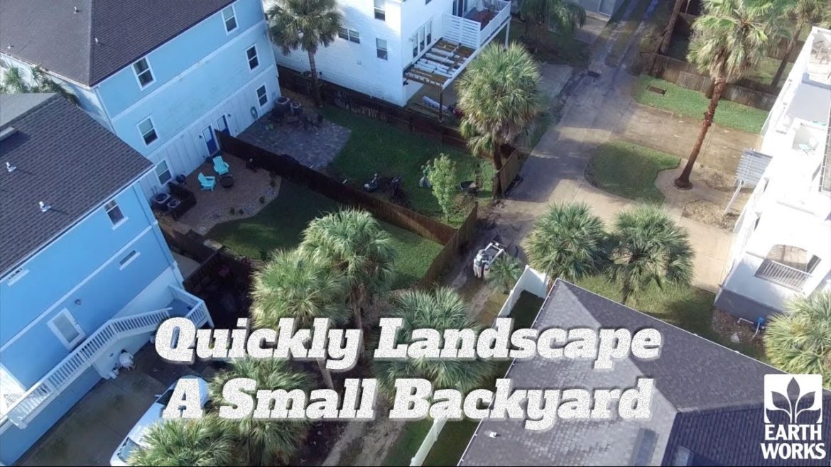 Quickly Landscape a Small Backyard