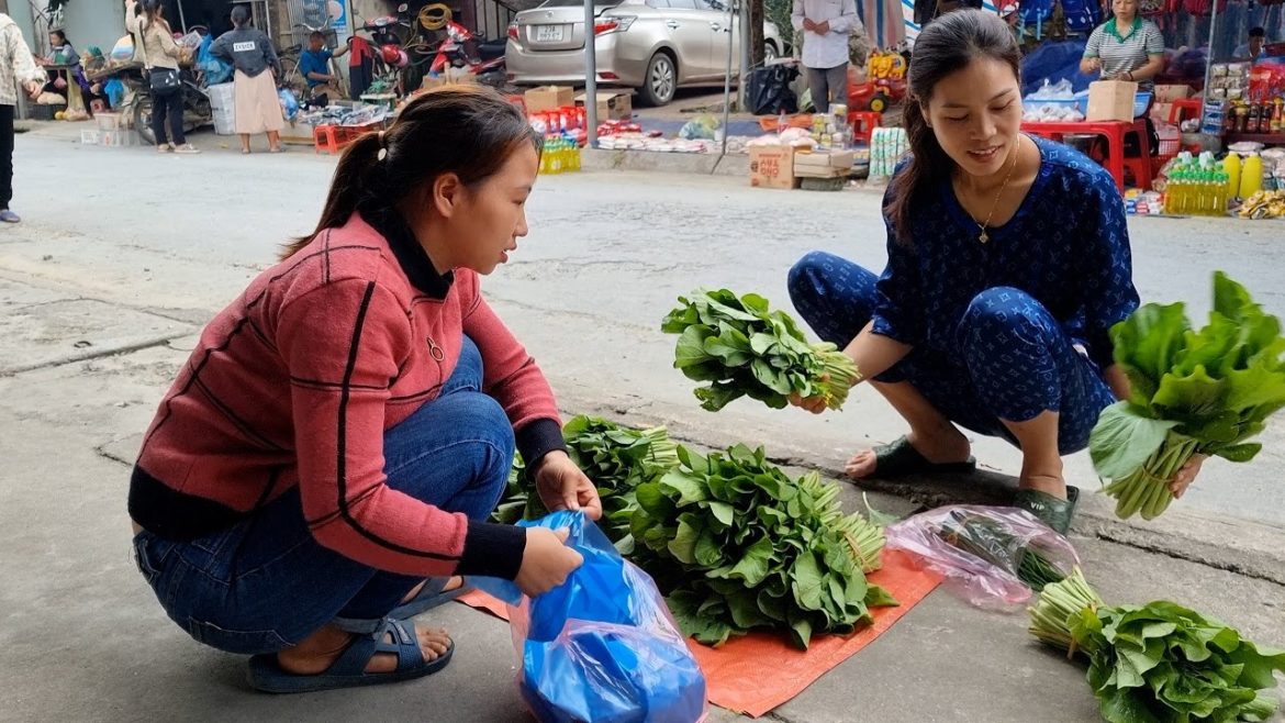 Phuong Harvests Garden Vegetables for Sale at the Market & Prepares Boys' Winter Outfits | Ep.14