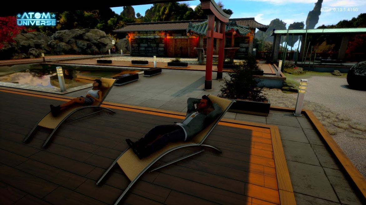 Atom Universe PS4 Japanese Garden Apartment
