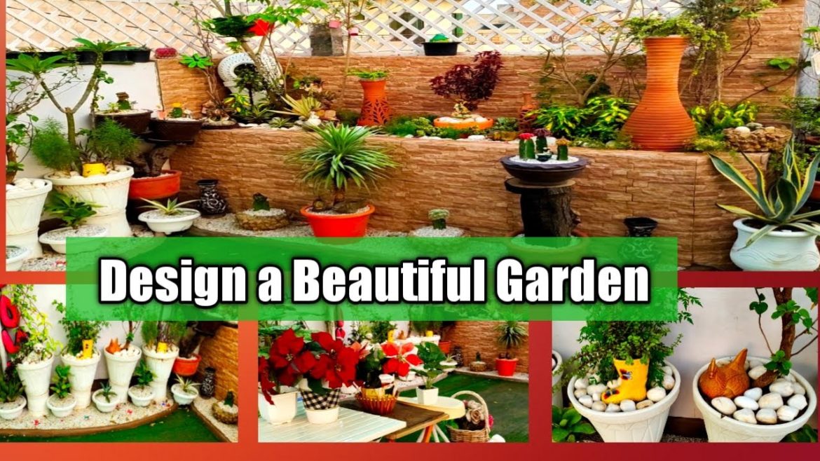 How to design a beautiful garden | Garden design ideas | Beautiful Rooftop Garden Vlog | My garden
