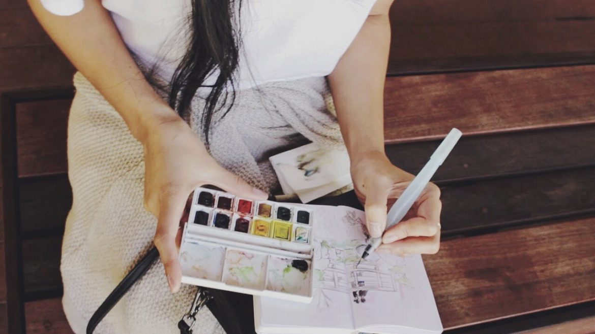 (Spring) Urban Sketch - Japanese Friendship Garden | Ch▲r ▼illen▲