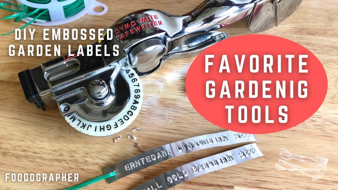Best Gardening Tools – Vintage Dymo Label Maker – DIY Embossed Garden Tags Aluminum Labels Best Gardening Tools - Vintage Dymo Label Maker - DIY Embossed Garden Tags Aluminum Labels
