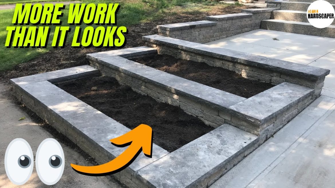 Front Yard Retaining Wall Time Lapse Construction