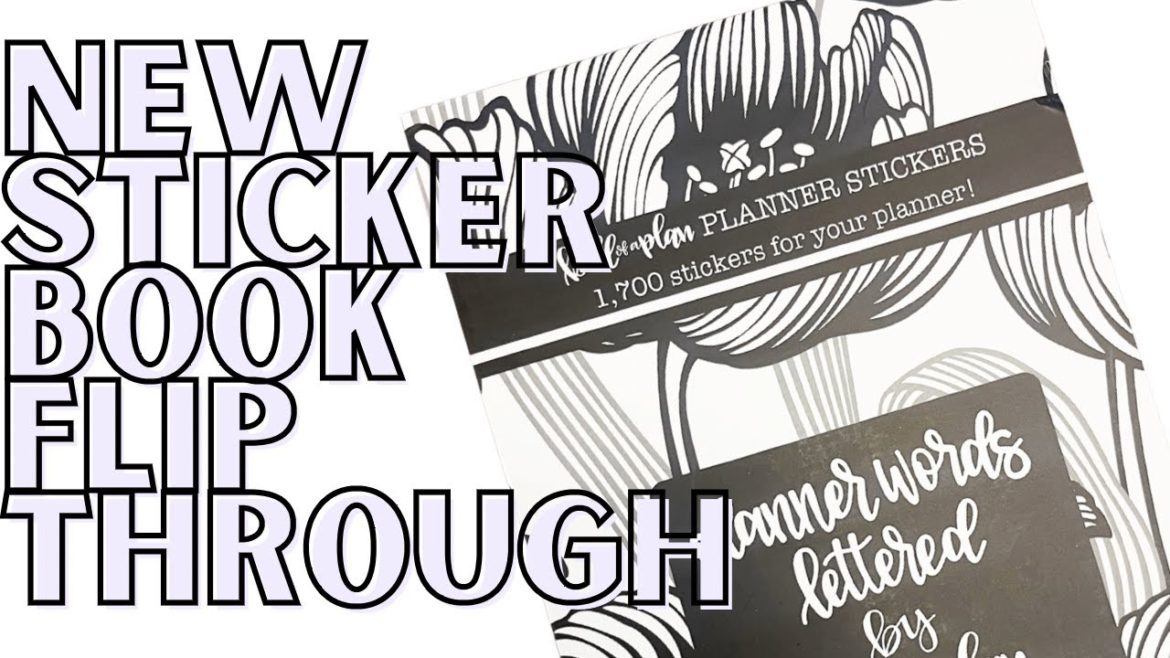 NEW KELL OF A PLAN STICKER BOOK FLIP THROUGH | PLANNER WORDS LETTERED BY KELL OF A PLAN