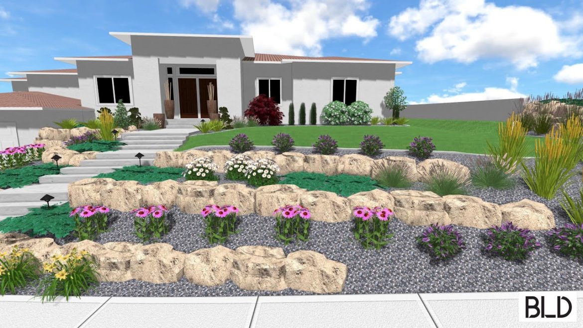 Boise Foothills Terraced Landscape Design (Updated Design)