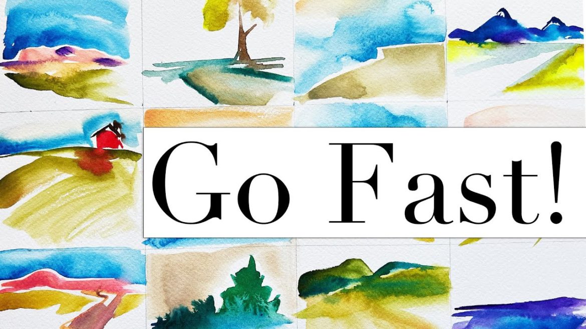 How To Create 12 Stroke Watercolor Landscapes