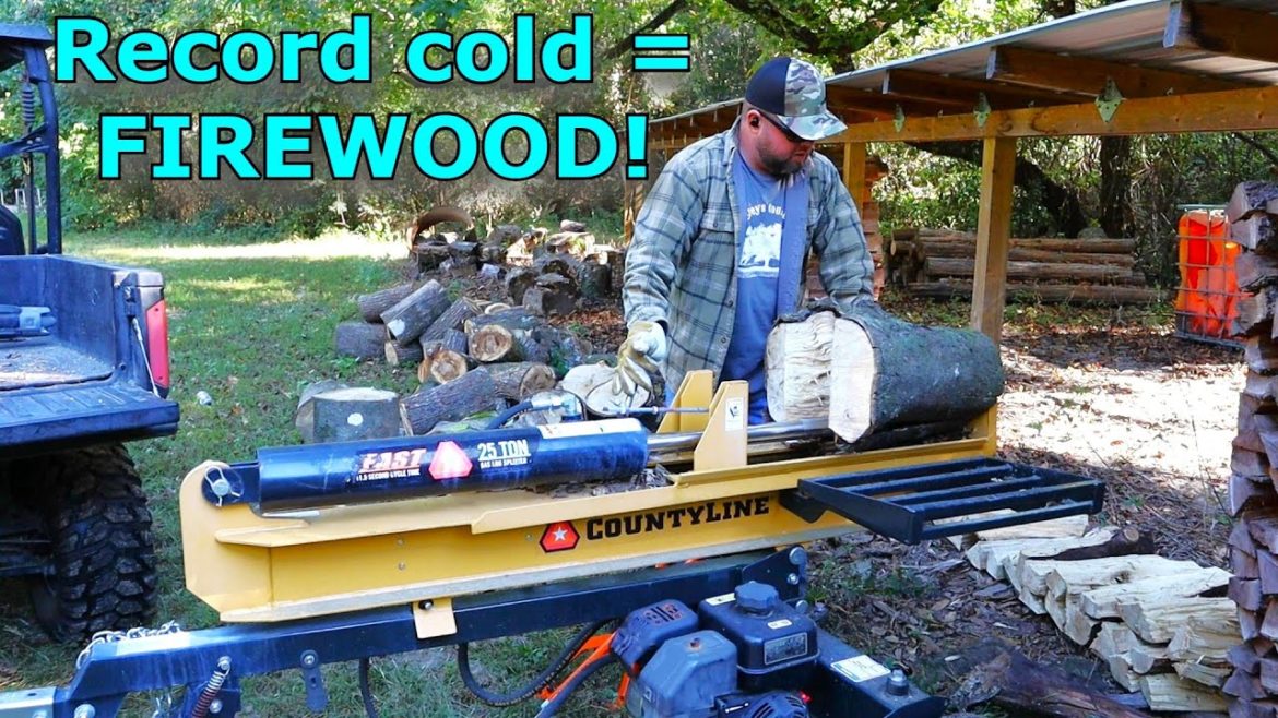 Record cold equals firewood time! Tractor supply log splitter #668 Record cold equals firewood time! Tractor supply log splitter #668