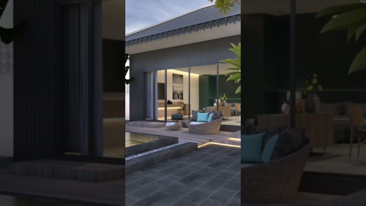 ONE FLOOR HOUSE DESIGN WITH SWIMMIN POOL