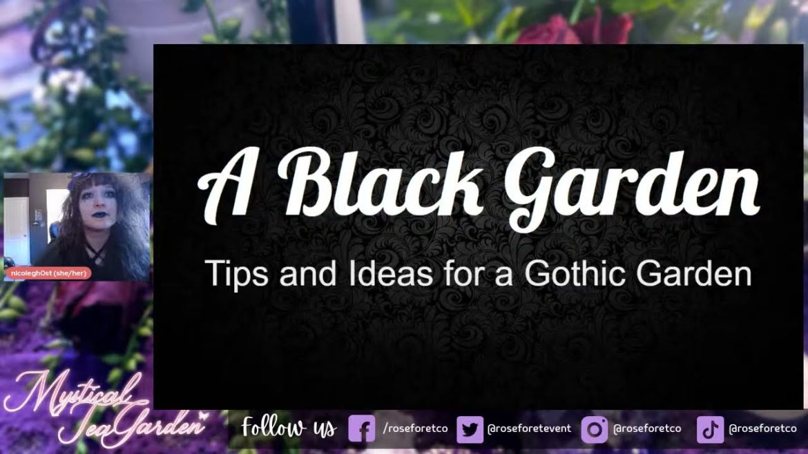 A Black Garden: Tips and Ideas for a Gothic Garden