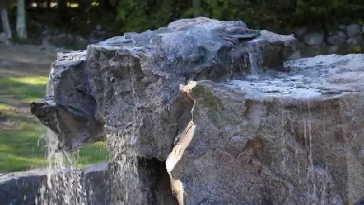 Backyard Landscaping Before and After - Stonemakers Waterfall