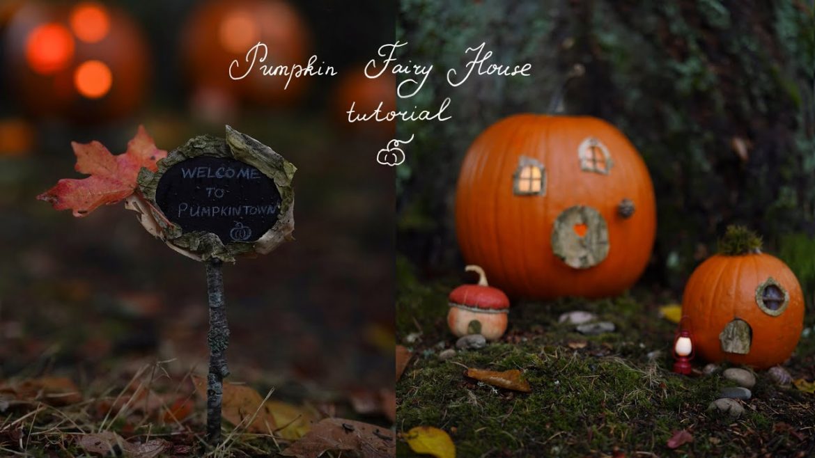 How to make a Pumpkin Fairy House 🎃 Easy pumpkin carving idea | Pumpkin Tutorial | Cottagecore