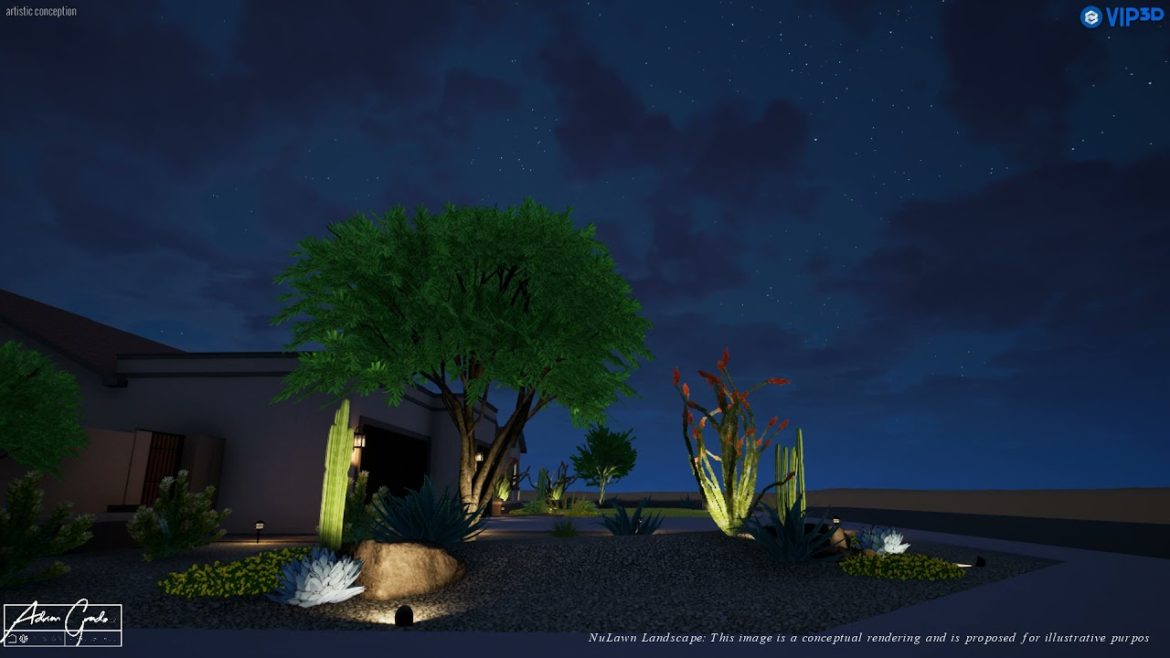 Nulawn Landscape -Tempe, AZ. - Front & backyard Landscape