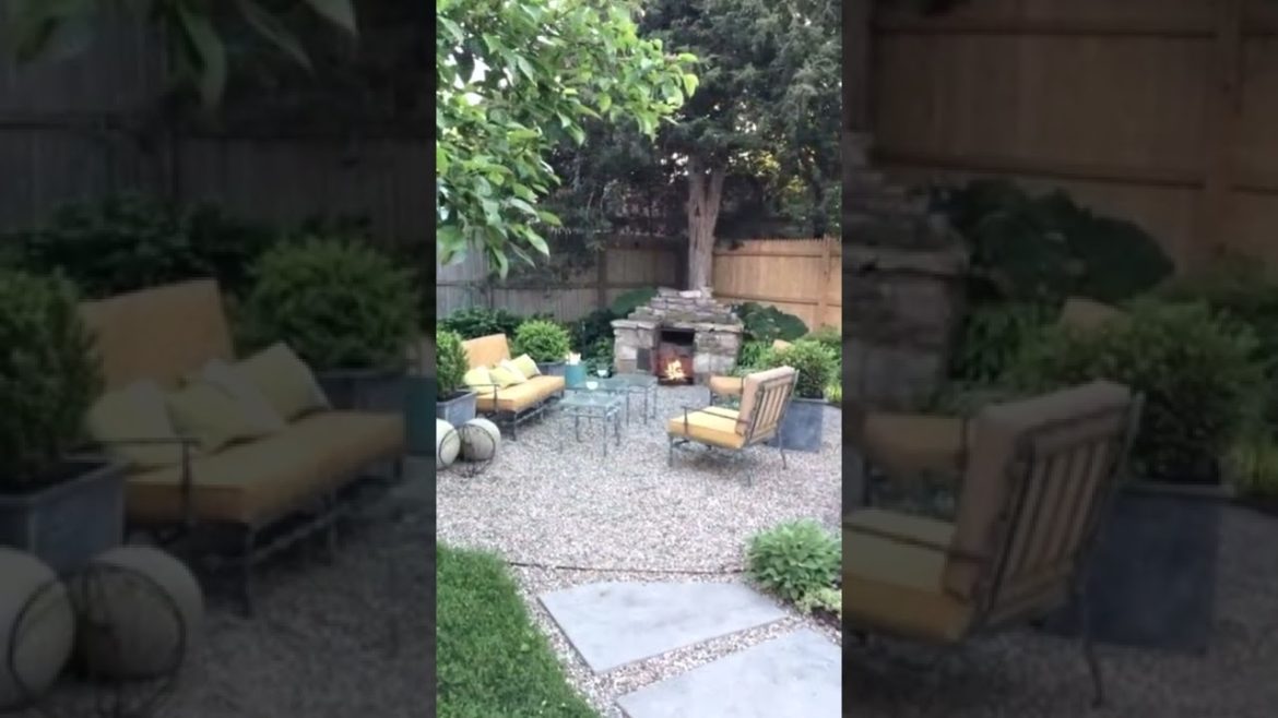 Beautiful landscaping of the garden plot and backyard #04             @SHORT