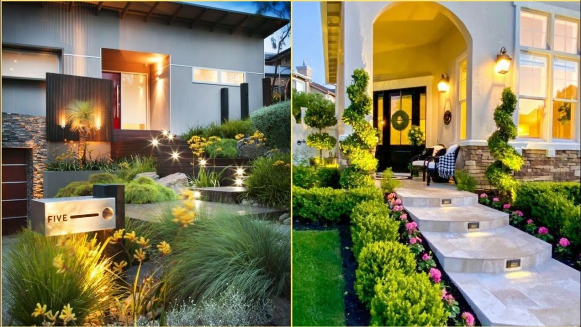 Front Yard Garden Landscaping Ideas 2022 | Backyard Patio Design | Modern House Exterior Design