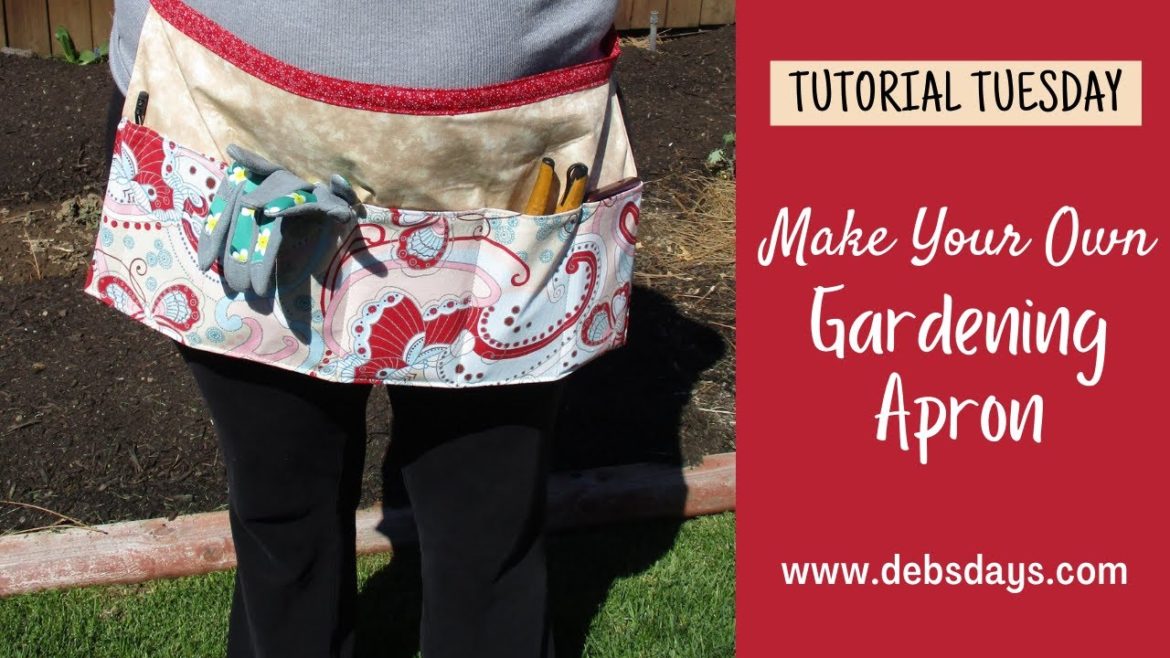 How to Make Your Own DIY Homemade Gardening Apron, Sewing Apron, Teacher Apron - Beginning Sewing