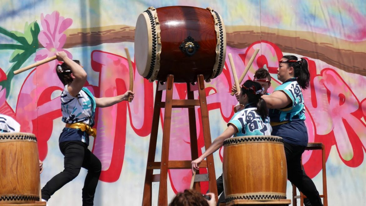 ⁴ᴷ Soh Daiko : Yuudachi - Japanese Taiko Drumming at Brooklyn Botanic Garden (April 2018)