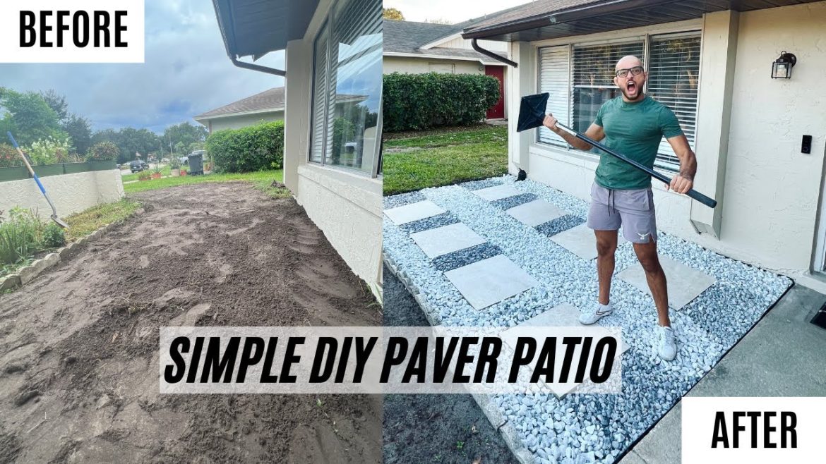 Simple DIY Paver Patio #diyhouse #homeowner #homeprojects Simple DIY Paver Patio #diyhouse #homeowner #homeprojects