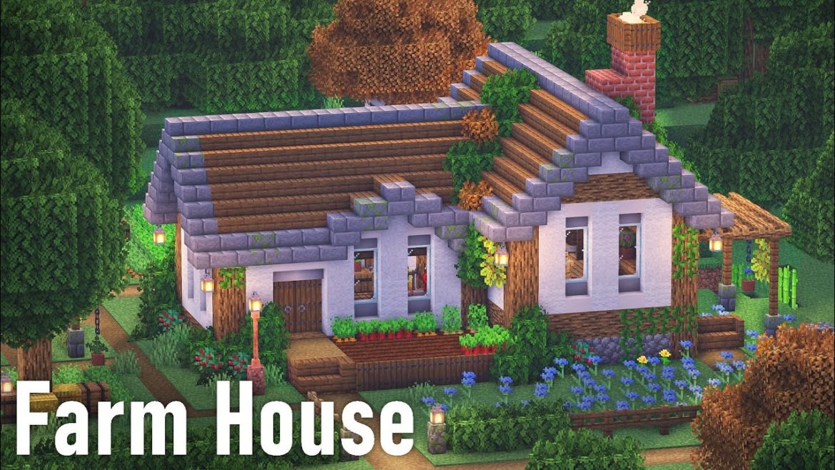 👨‍🌾 How to Build a Farm House | Minecraft Tutorial 👩‍🌾