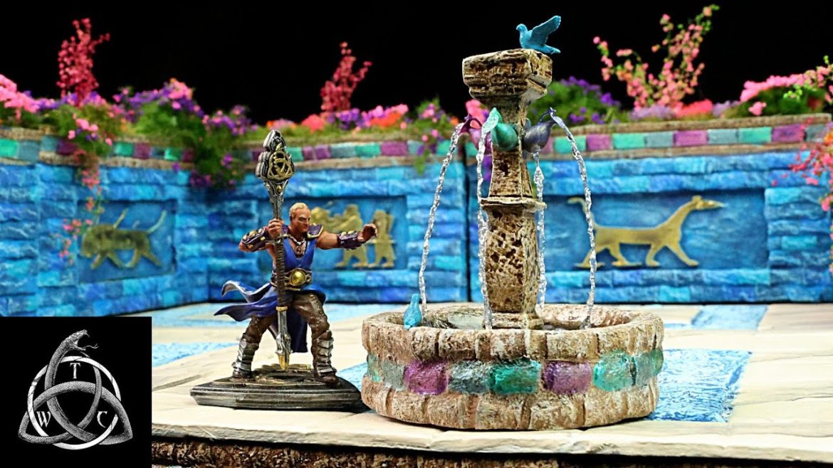 DIY Water Fountain and Butterfly Garden for Tabletop Gaming DIY Water Fountain and Butterfly Garden for Tabletop Gaming