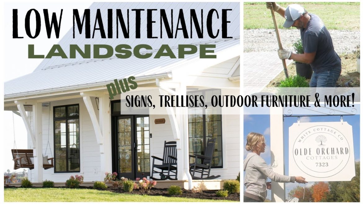 Cottage Landscaping ~ Low Maintenance Gardens ~ Planting Shrubs ~ Finalizing the Cottage Exteriors