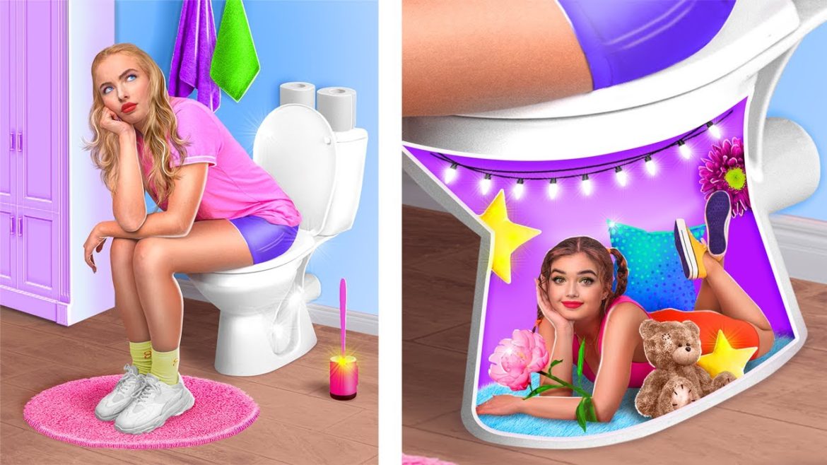 We Build a Secret Room in a Toilet! We Build a Secret Room in a Toilet!