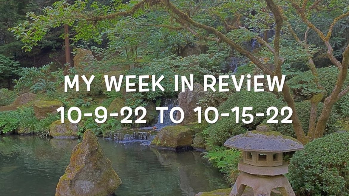 My Week In Review 10-9-22 To 10-15-22
